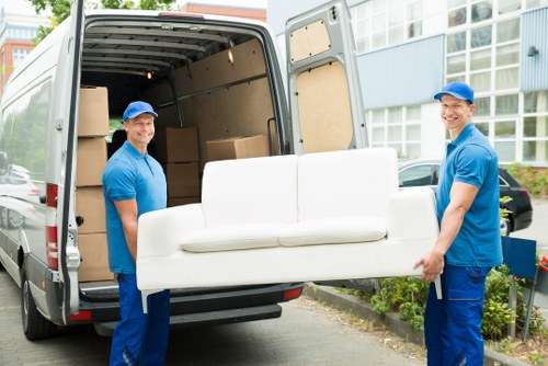 Professional removal team helping with a Westend home move
