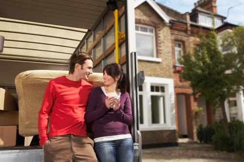 Careful loading of furniture during a Westend relocation